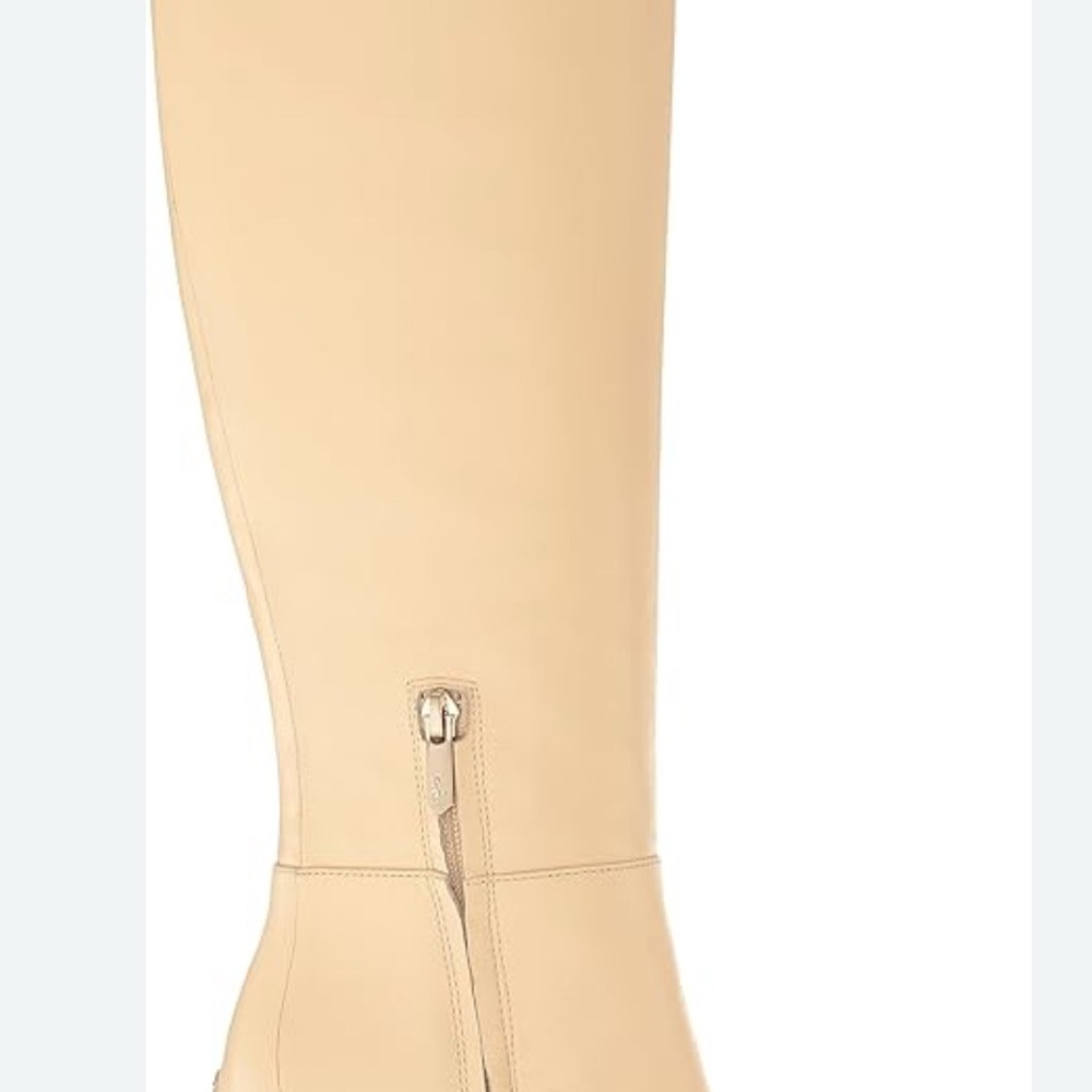 NEW- Sam Edelman Women's SHAUNA Off White Knee High Boots in Eggshell / Cream - Picture 16 of 17